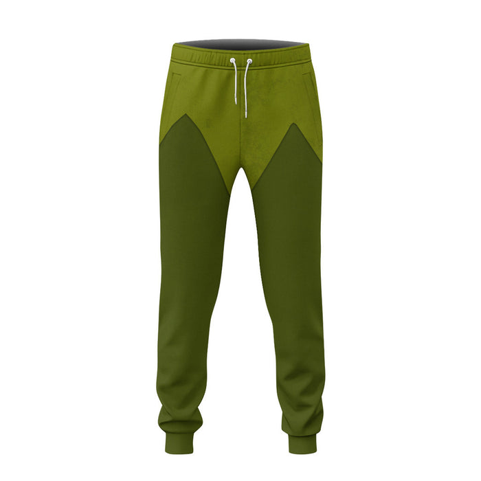 DN Pants Peter Pan Costume Jogger Green Unisex Adults New Release