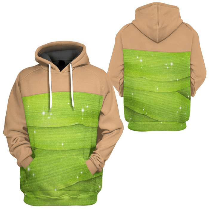 DN Hoodie Tinker Bell Costume T-shirt Sweatshirt Green Unisex Adults New Release
