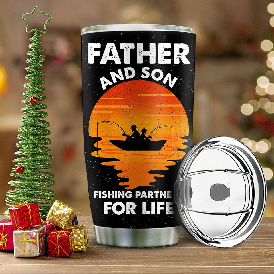Friday89 Fishing Father And Son Tumbler Cup 20 oz I Want You to Believe Tumbler 20 oz
