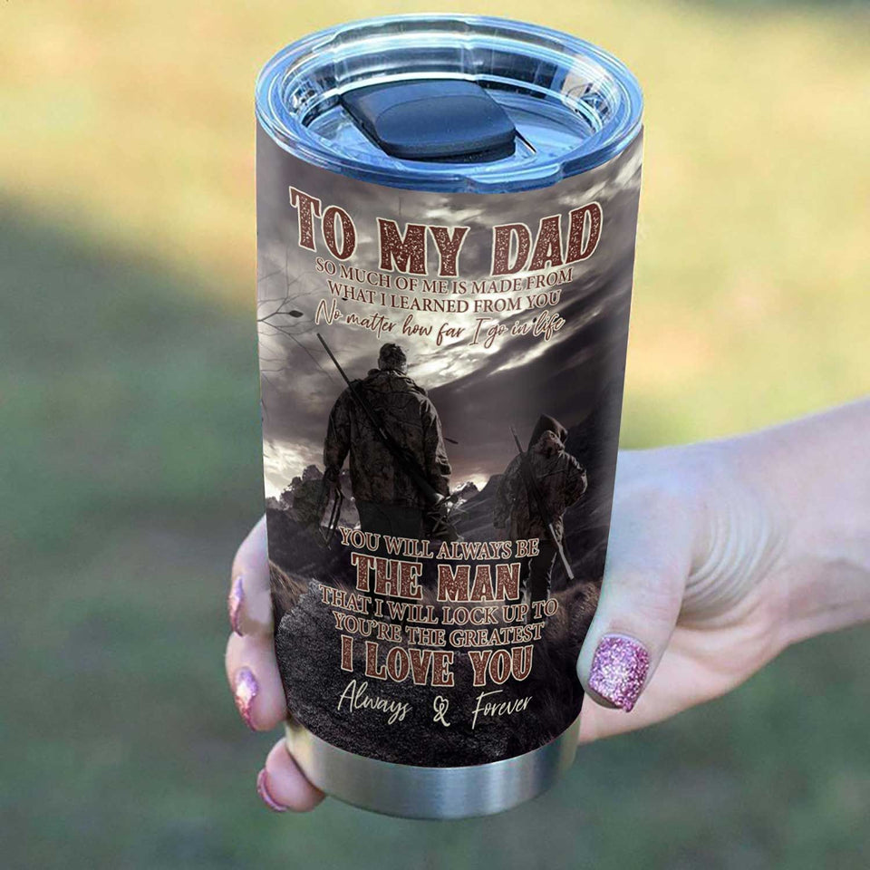 Friday89 Hunting Father And Son Tumbler Cup 20 oz To My Dad Tumbler 20 oz