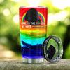 Friday89 LGBT Darth Vader Tumbler 20 oz Come To The Gay Side We Have Rainbow Tumbler Cup 20 oz