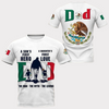 Mexico Father Day T-shirt Dad The Man The Myth The Legend Mexican Emblem T-shirt Men Women  Friday89
