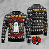 Halloween Sweater Beer Ugly Sweater I'm Just Here For The Boos Ghost Beer Ugly Sweater