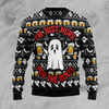 Halloween Sweater Beer Ugly Sweater I'm Just Here For The Boos Ghost Beer Ugly Sweater