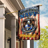 Veteran Flags United States Navy Honor Courage Commitment Eagle House Flag
