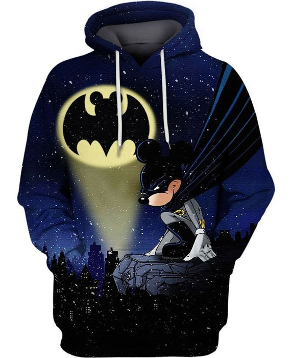 Batman DC Hoodie Batman Cross Over MK Mouse DN City Night Hoodie