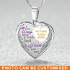Personalized Memorial Heart Necklace Your Wings Were Ready For Mom Dad Grandma Daughter Son Someone Custom Memorial Gift M73  Friday89