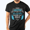 Custom Memorial TshirtFor Lost Loved Ones I Know Heaven Tshirt 6XL Black M61  Friday89