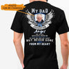 Custom Memorial Tshirt For Lost Loved Ones My Dad My Guardian Angel Tshirt 6XL Black M121  Friday89