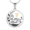 Personalized Memorial Circle Necklace I'll Hold You In My Heart Memorial For Mom Dad Grandma Daughter Son Custom Memorial Gift M81A  Friday89
