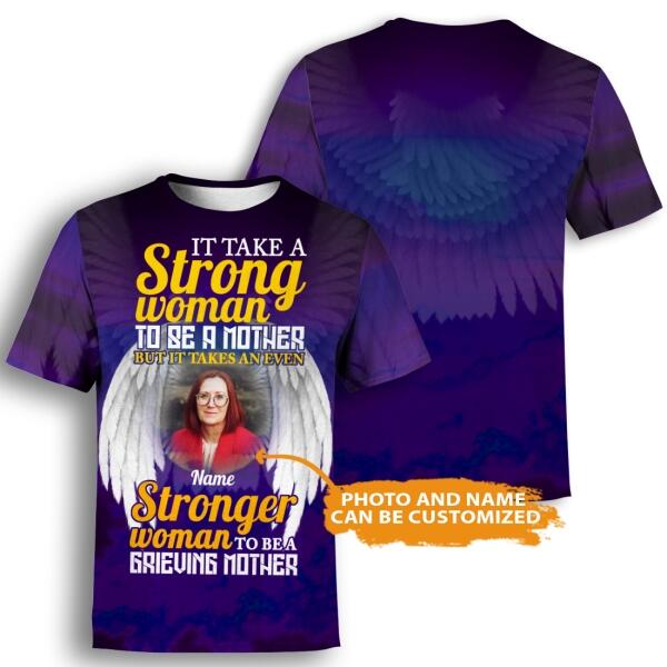 Personalized Memorial Shirt It Take A Strong Woman To Be A Mother For Mom, Dad, Grandpa, Son, Daughter Custom Memorial Gift M284  Friday89
