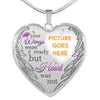 Personalized Memorial Heart Necklace Your Wings Were Ready For Mom Dad Grandma Daughter Son Someone Custom Memorial Gift M73  Friday89