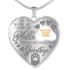 Personalized Pet Memorial Heart Necklace You Were My Favorite Hello For Pet Custom Memorial Gift M88  Friday89