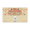 Custom Dog Doormat For Dog Lovers No Soliciting Protective Dogs Doormat Yellow D09  Friday89