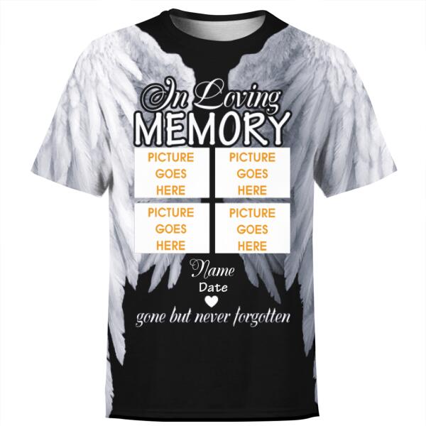 Personalized Memorial Shirt In Loving Memory Gone But Never Forgotten For Mom, Dad, Grandpa, Son, Daughter Custom Memorial Gift M282  Friday89