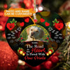 Custom Christmas Memorial Ornament For Loss Of Dog The Road To My Heart Memorial Ornament Black M324  Friday89