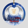 Custom Christmas Memorial Ornament For Loss Of Husband I'm Not A Widow Memorial Ornament Blue M325  Friday89