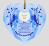 Custom Christmas Memorial Ornament For Loss Of SomeoneWe Think About You Memorial Ornament Blue M326  Friday89