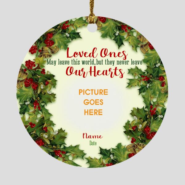 Custom Christmas Memorial Ornament For Loss Of Mom Dad Loved Ones May Leave This World Memorial Ornament Green M318  Friday89