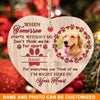 Custom Christmas Memorial Ornament For Pet Lovers When Tomorrow Starts Dog Ornament Brown M337  Friday89