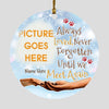 Custom Christmas Memorial Ornament For Pet Lovers Always Loved Never Forgotten Dog Ornament Blue M342  Friday89