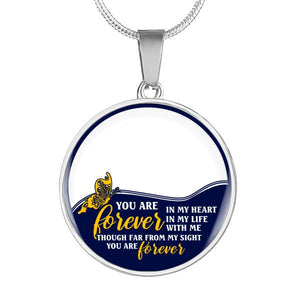 Personalized Memorial Circle Necklace You Are Forever In My Heart For Mom Dad Grandma Daughter Son Custom Memorial Gift M350  Friday89