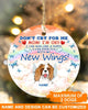 Custom Pet Memorial Ornament For Pet Lovers As Long Dont Cry For Me Mom Christmas Ornament Orange M348  Friday89