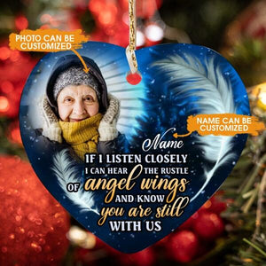 Custom Memorial Ornament For Lost Loved One If I Listen Closely Christmas Ornament Blue M362  Friday89