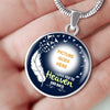 Personalized Memorial Circle Necklace I Love You To Heaven For Mom Dad Grandma Daughter Son Custom Memorial Gift M364  Friday89