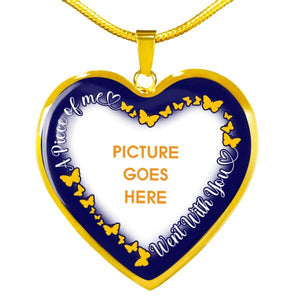 Personalized Memorial Heart Necklace A Piece Of Me For Mom Dad Grandma Daughter Son Custom Memorial Gift M372  Friday89