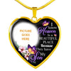 Personalized Memorial Heart Necklace Memorial I Know Heaven Is A Beautiful For Son Custom Memorial Gift M286  Friday89