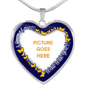 Personalized Memorial Heart Necklace A Piece Of Me For Mom Dad Grandma Daughter Son Custom Memorial Gift M372  Friday89