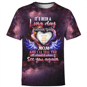 Personalized Memorial Shirt Its Been A Long Day Without You For Mom Custom Memorial Gift C386  Friday89
