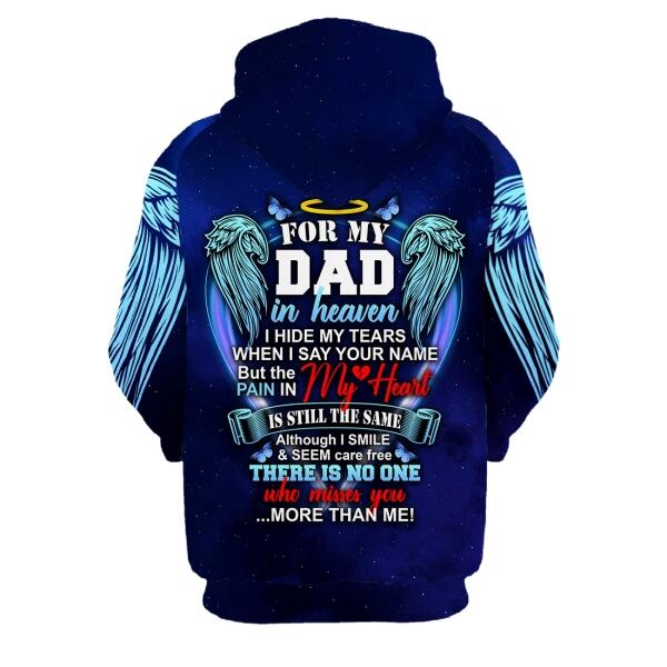 Personalized Memorial Hoodie For My Dad In Heaven For Dad Custom Memorial Gift M420  Friday89