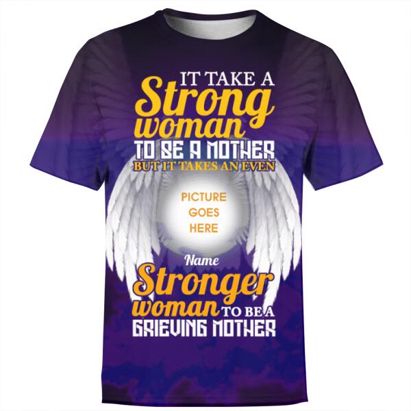 Personalized Memorial Shirt It Take A Strong Woman To Be A Mother For Mom, Dad, Grandpa, Son, Daughter Custom Memorial Gift M284  Friday89
