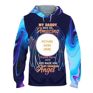 Personalized Memorial Hoodie My Daddy Was So Amazing For Dad Custom Memorial Gift M434  Friday89