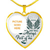 Personalized Memorial Heart Necklace You Will Always Be A Part Of Me For Mom Dad Grandma Daughter Son Custom Memorial Gift M445  Friday89