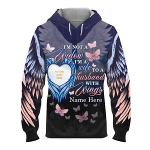 Personalized Memorial Hoodie I'm Not A Widow For Husband Custom Memorial Gift M459  Friday89