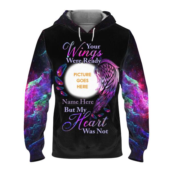 Personalized Memorial Hoodie Your Wings Were Ready For Mom, Dad, Grandpa, Son, Daughter Custom Memorial Gift M472  Friday89