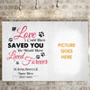 Personalized Pet Memorial Landscape Canvas If Love Could Have Saved You Pet Canvas Custom Memorial Gift M106  Friday89