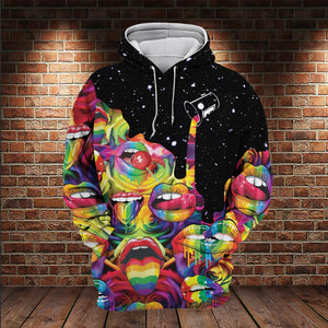 Friday89 LGBT Shirt LGBT Rainbow Color Months Candy T-shirt Hoodie Adult Unisex Full Print