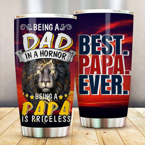 Friday89 Father's Day Tumlber 20 oz Best Father's Day Gift Best Papa Ever Travel Mug