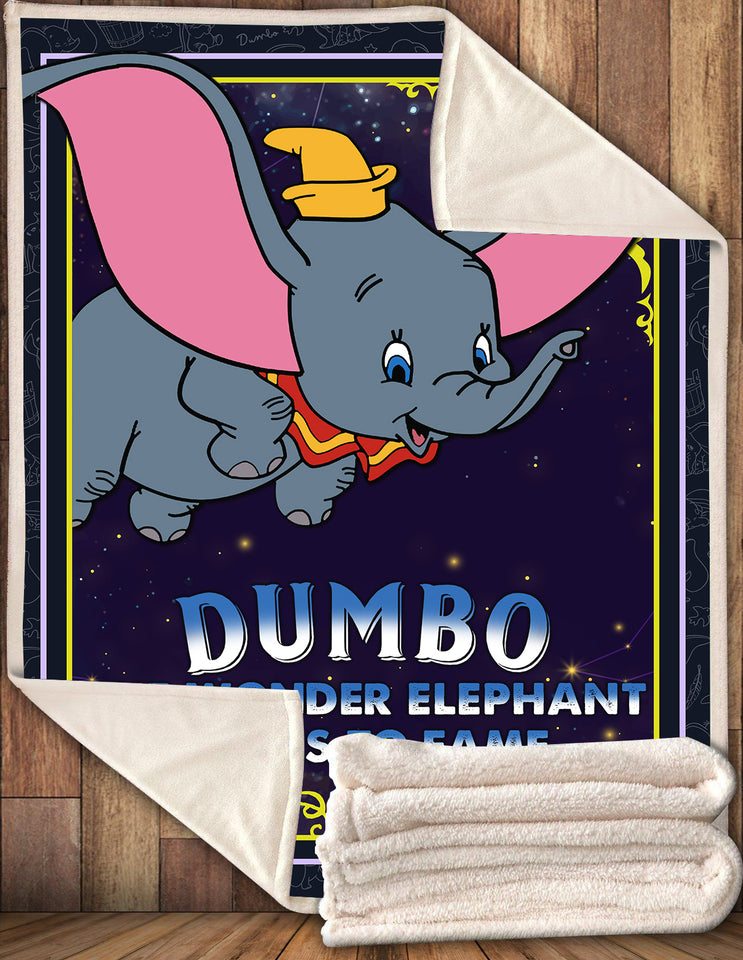 DB DN BLANKET THE WONDER ELEPHANT SOARS TO FAME BLANKET AMAZING HIGH QUALITY DN DUMBO BLANKET  Friday89