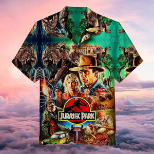 Jurassic Park Hawaiian Shirt Classic Movie Series Hawaii Shirt High Quality Jurassic Park Aloha Shirt  Friday89