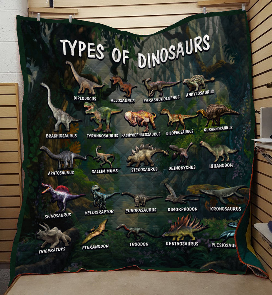 Dinosaurs Quilt Types Of Dinosaurs Quilt  Friday89