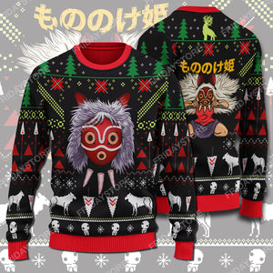 S.Ghibli Ugly Sweatshirt GB Princess Wolf Christmas Sweatshirt Amazing S.Ghibli Sweatshirt  Friday89