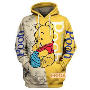 DN WTP T-shirt Adorable Winnie-the-Pooh Eating Honey Art T-shirt Cute DN WTP Hoodie Tank  Friday89
