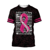 Breast Cancer Shirt Breast Cancer Warrior Words Black Pink Hoodie Breast Cancer Hoodie