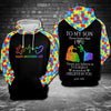 Friday89 Father Autism Hoodie To My Son Never Forget That I Love You Hoodie Father's Day Gift