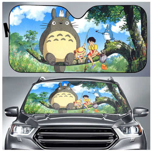 Totoro S.Ghibli Car Sun Shade Totoro And Friends Windshield Sun Shade S.Ghibli Windshield Sun Shade  Friday89